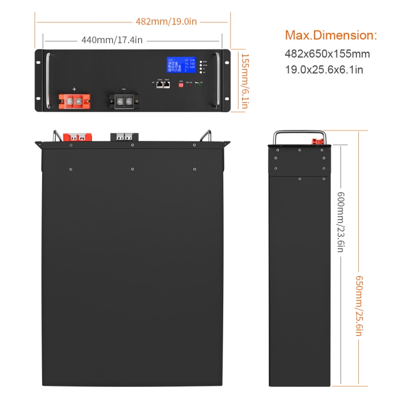 51.2V 50Ah LFP Battery